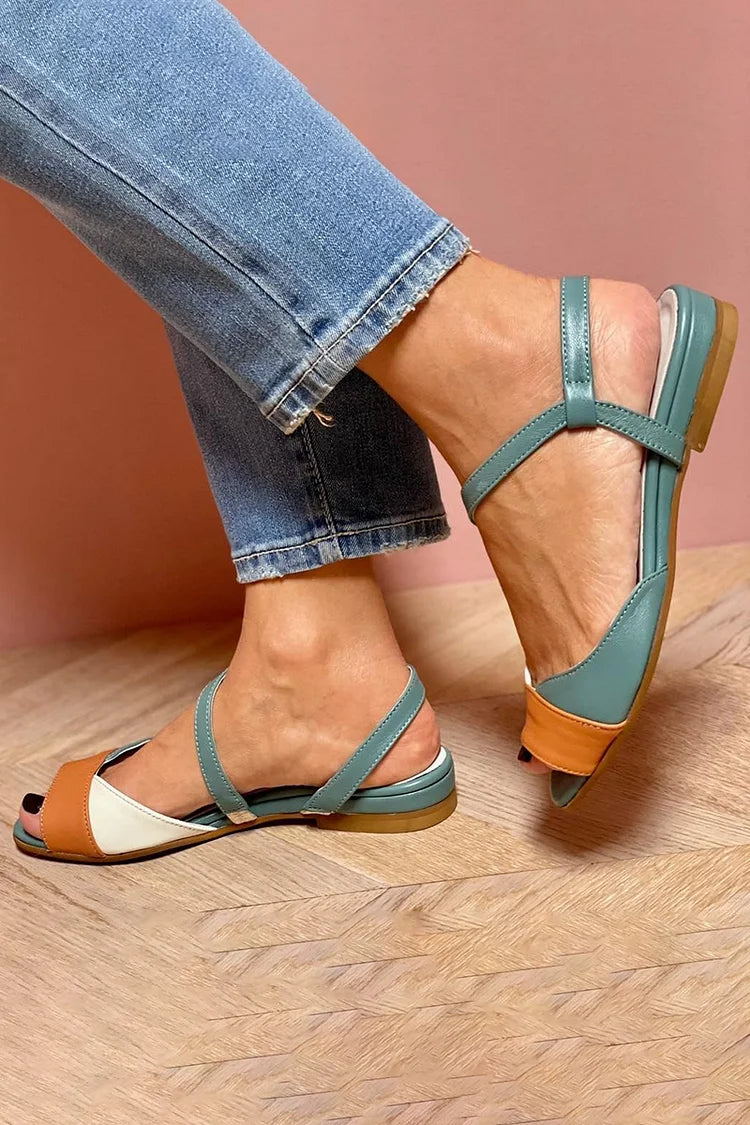 ELENA | Sandalen met kleurblok-design