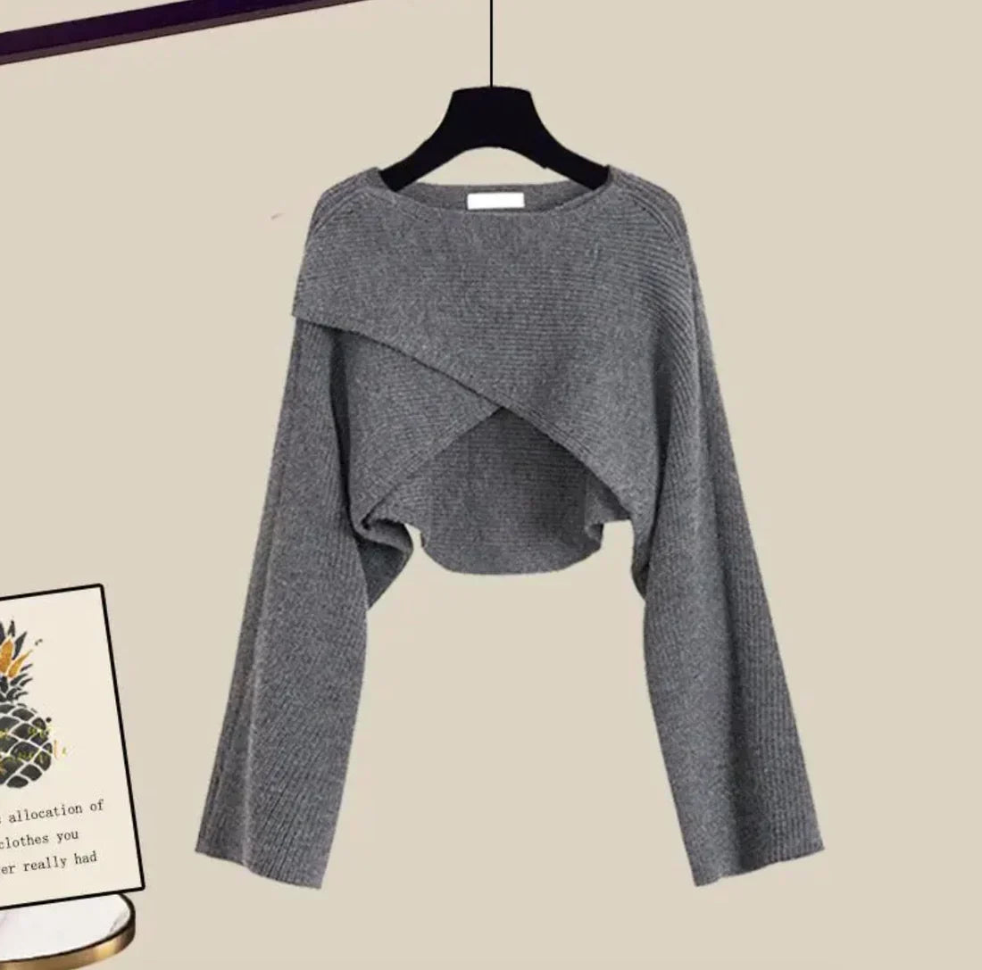 Tina Cashmere Three-Piece Long Sleeve Set