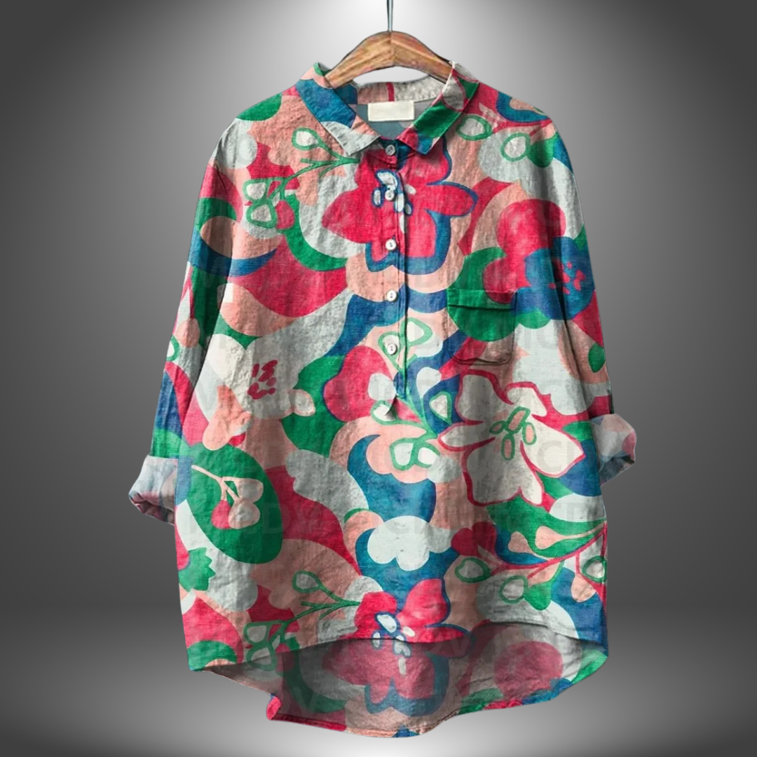 Virginia | Handmade Floral Blouse for Women