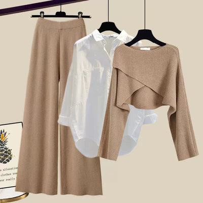 Tina Cashmere Three-Piece Long Sleeve Set