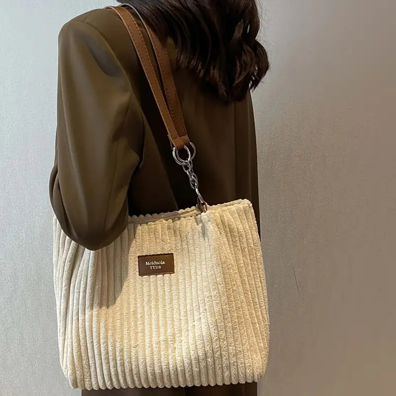 MEGAN COTTON CORDUROY BAG