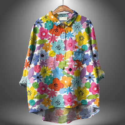 Virginia | Handmade Floral Blouse for Women
