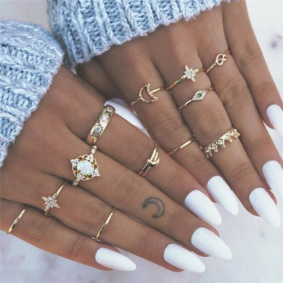 Unieke premium set met 8 tot 12 ringen