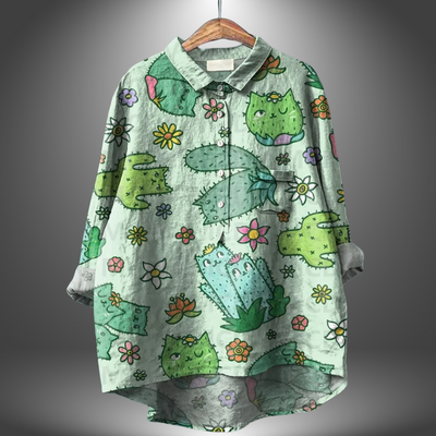 Virginia | Handmade Floral Blouse for Women