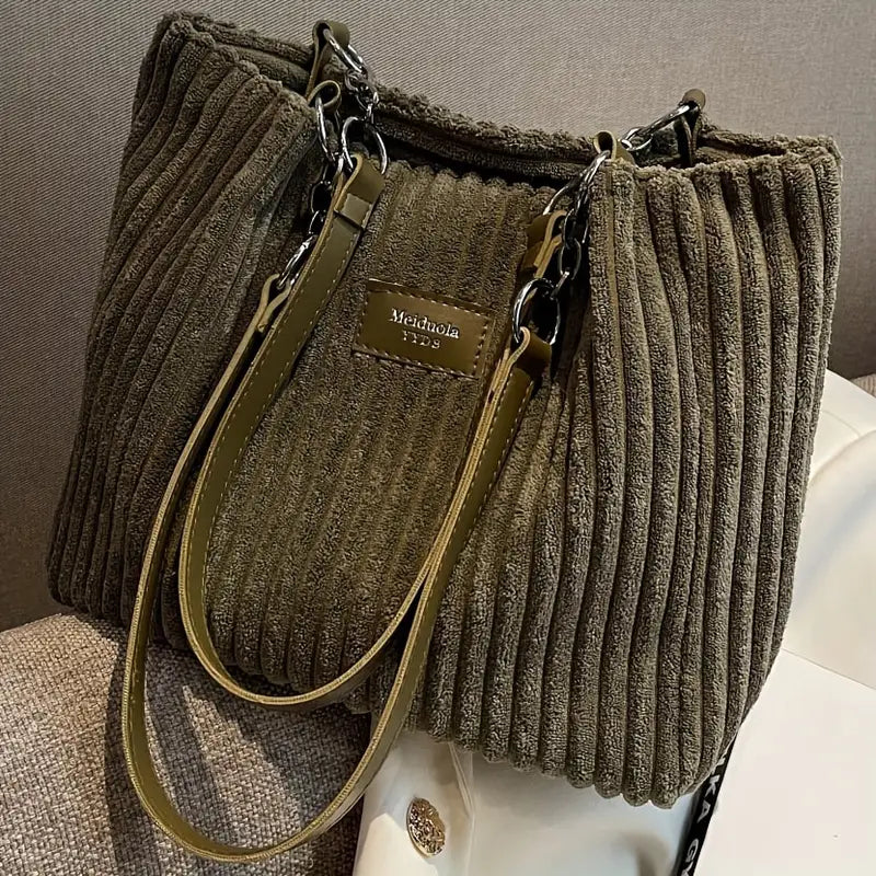MEGAN COTTON CORDUROY BAG