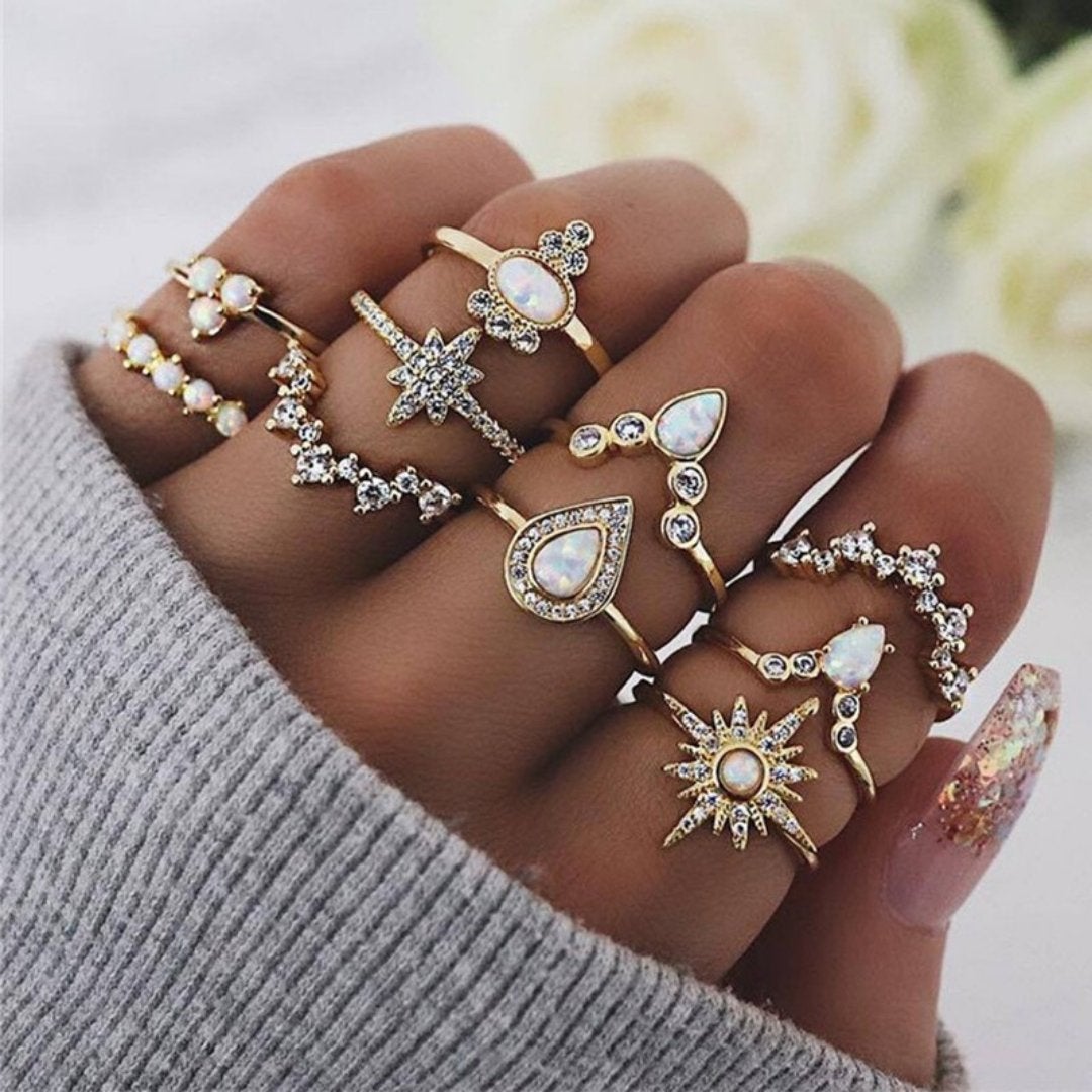 Unieke premium set met 8 tot 12 ringen