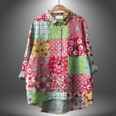 Virginia | Handmade Floral Blouse for Women
