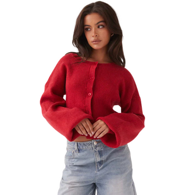 Nina | Red Cardigan