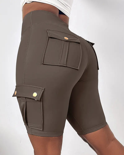 High-Waist Tummy Control Active Shorts