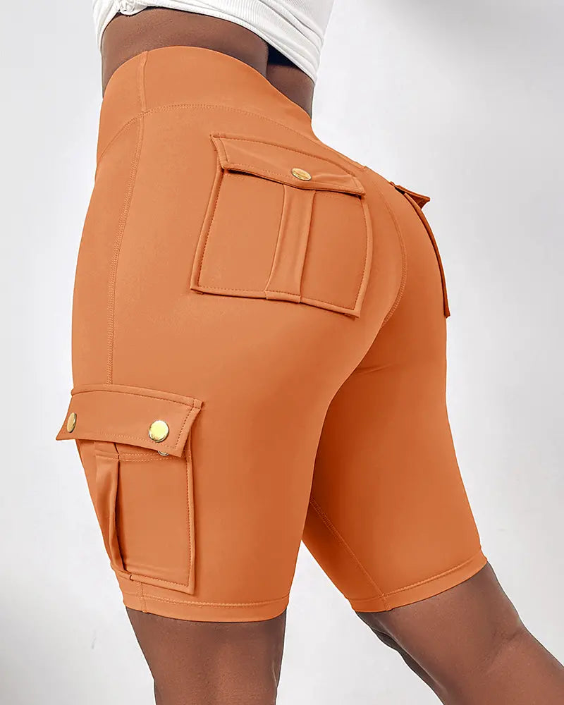High-Waist Tummy Control Active Shorts