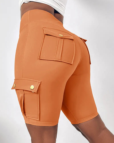 High-Waist Tummy Control Active Shorts