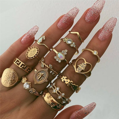 Unieke premium set met 8 tot 12 ringen