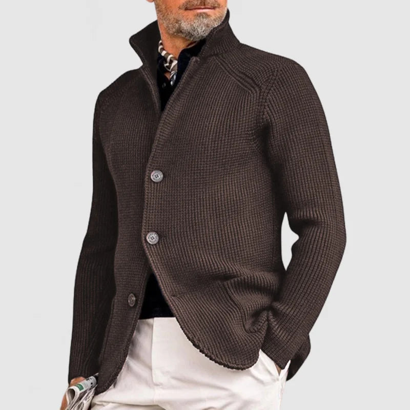 Marzio Refined Cardigan with Button Fastening
