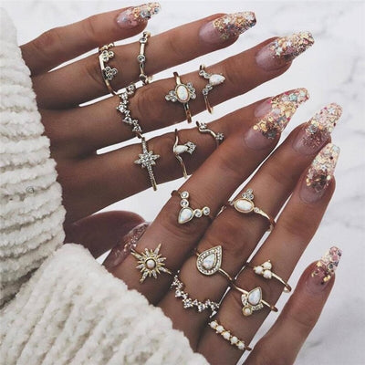Unieke premium set met 8 tot 12 ringen