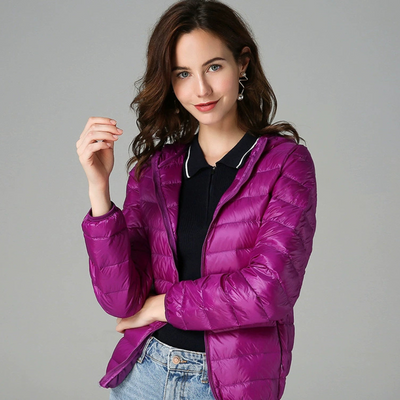Dagmar Quilted Mid-Season Jacket | Purple