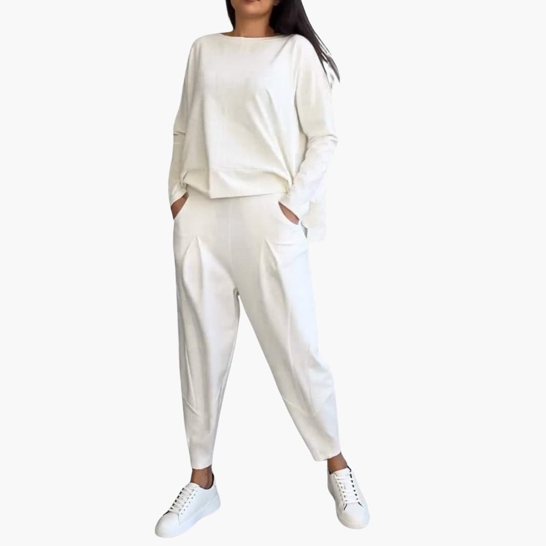 Anna | Comfortabele tweedelige set met ronde hals