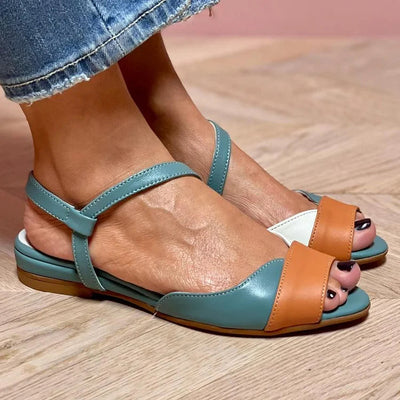 ELENA | Sandalen met kleurblok-design