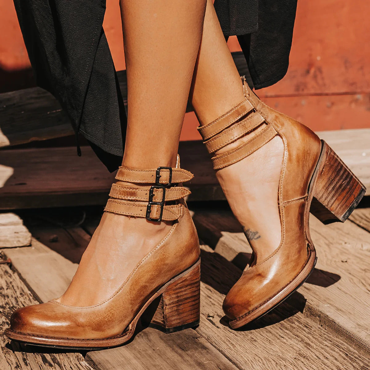 Gemma | Pumps met bandjes