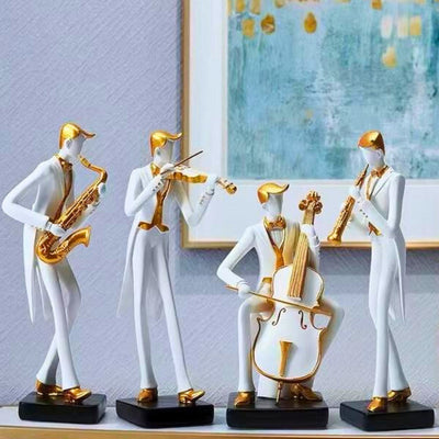 Gilded Symphony Ensemble Sculptures