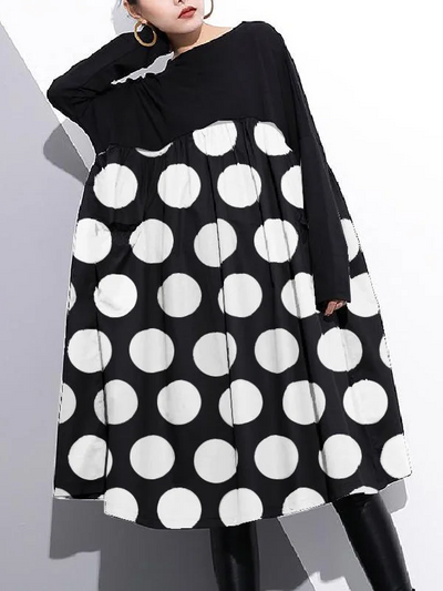 Elegant Black Cotton Shift Dress