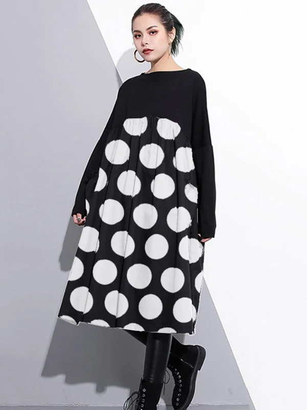 Elegant Black Cotton Shift Dress