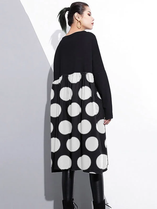 Elegant Black Cotton Shift Dress