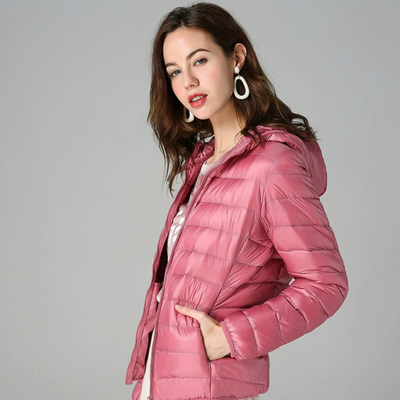 Dagmar Quilted Mid-Season Jacket | Salmon