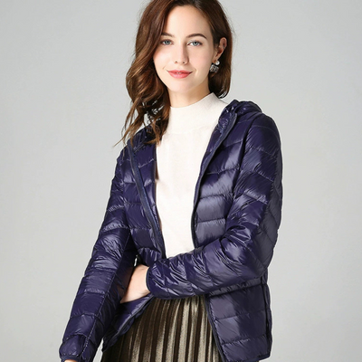 Dagmar Quilted Mid-Season Jacket | Dark Blue