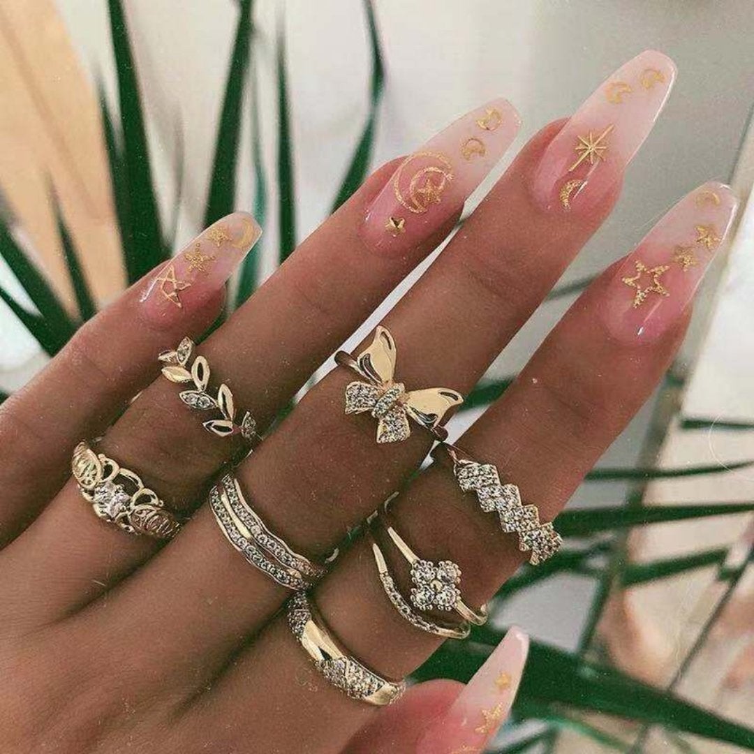 Unieke premium set met 8 tot 12 ringen