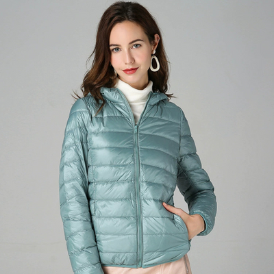 Dagmar Quilted Mid-Season Jacket | Light Blue