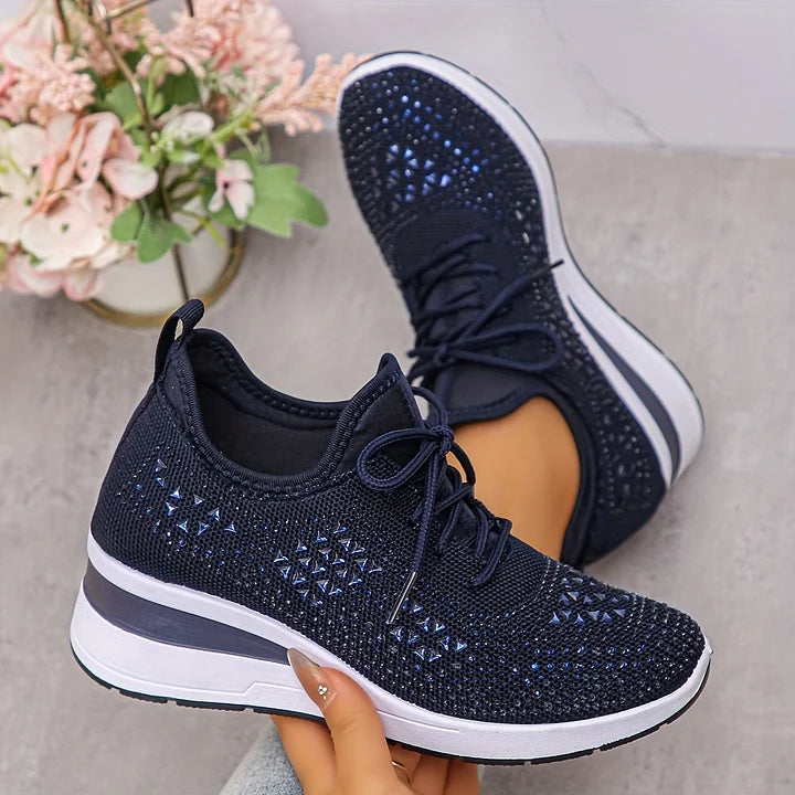 Giselle – Orthopedische sneakers met glinsterende steentjes
