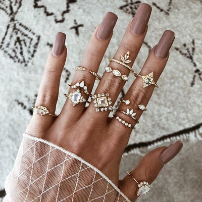 Unieke premium set met 8 tot 12 ringen