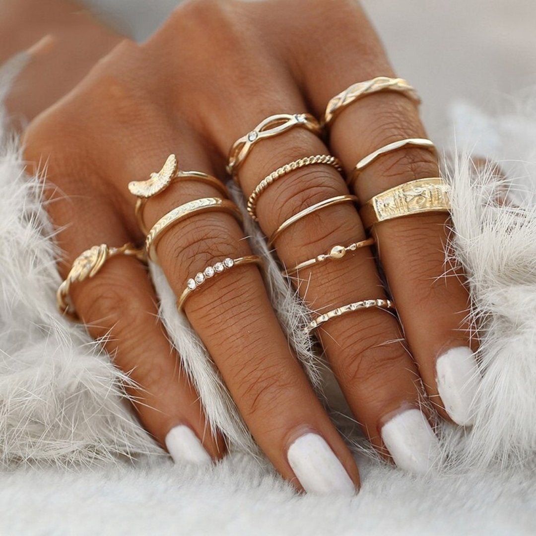 Unieke premium set met 8 tot 12 ringen
