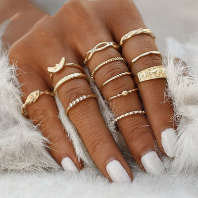 Unieke premium set met 8 tot 12 ringen