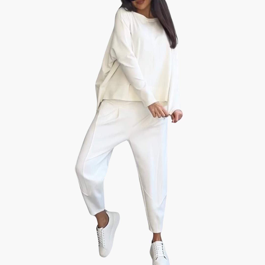Anna | Comfortabele tweedelige set met ronde hals