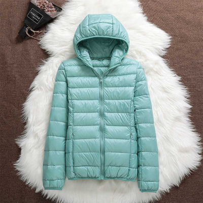 Dagmar Quilted Mid-Season Jacket | Light Blue