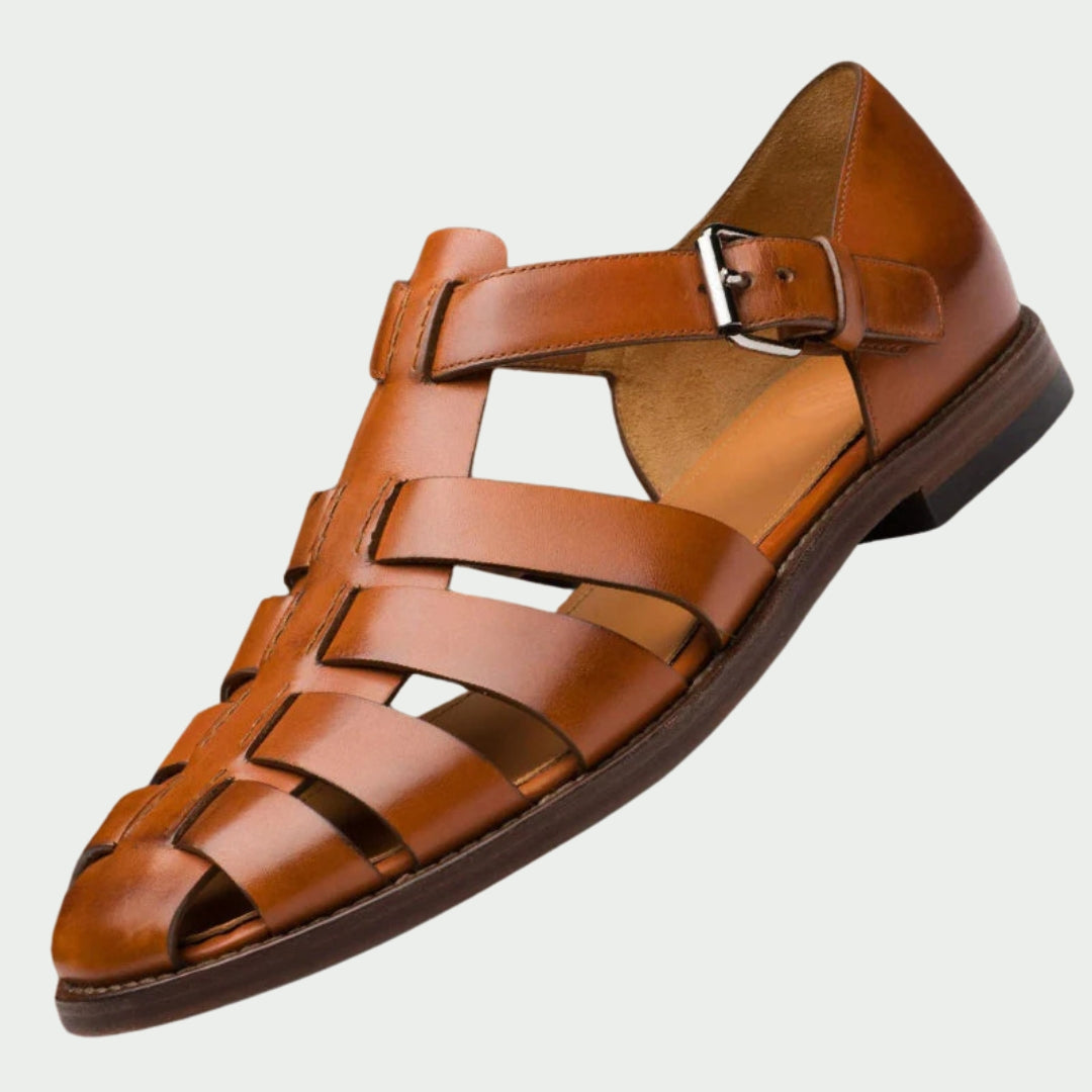 Van der Hulst™ | Premium Leren Sandalen voor Heren