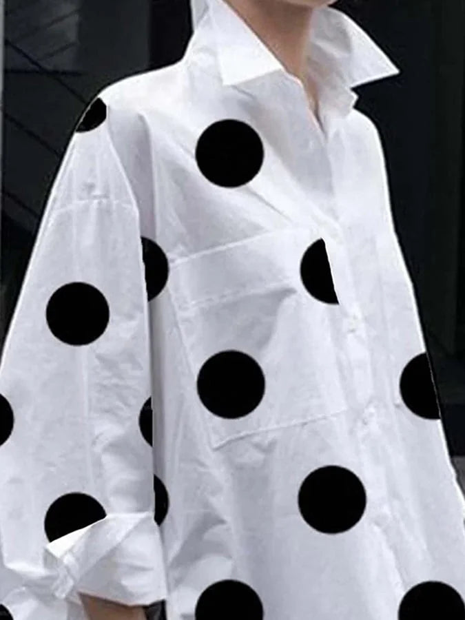 Polka Dot Long Sleeve Shirt