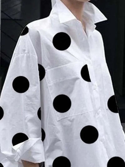 Polka Dot Long Sleeve Shirt