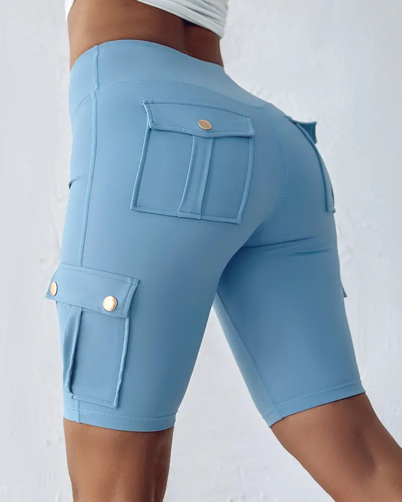 High-Waist Tummy Control Active Shorts