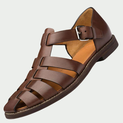 Van der Hulst™ | Premium Leren Sandalen voor Heren