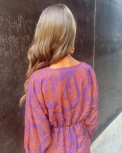 Eline | Elegante Vintage Jurk met Lange Mouwen