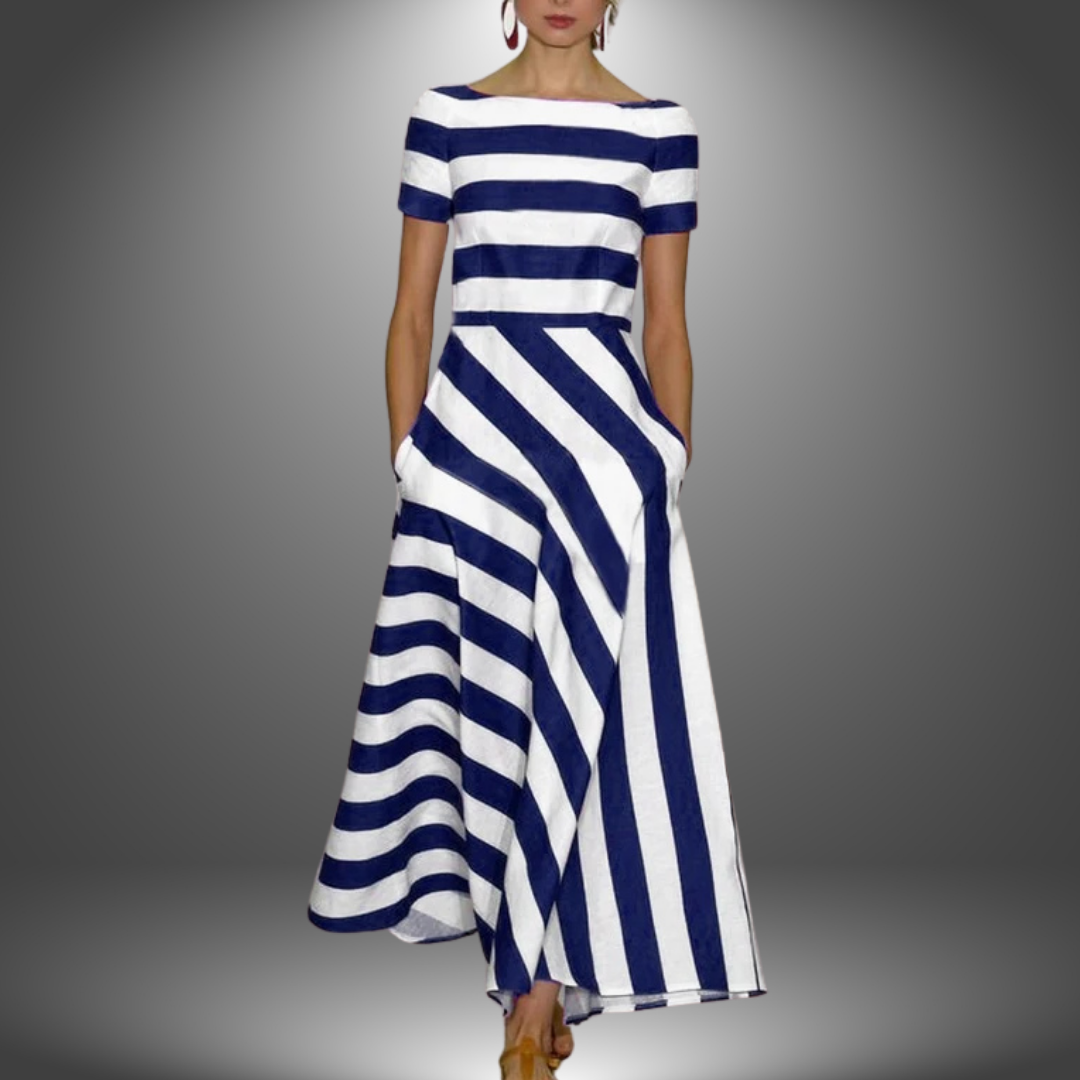 Nicole | Handmade Striped Maxi Dress