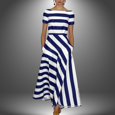 Nicole | Handmade Striped Maxi Dress