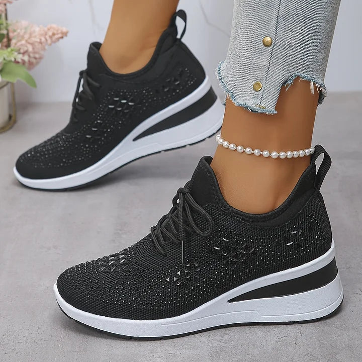 Giselle – Orthopedische sneakers met glinsterende steentjes