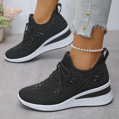 Giselle – Orthopedische sneakers met glinsterende steentjes
