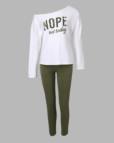 Nope Not Today – Loungewear Set