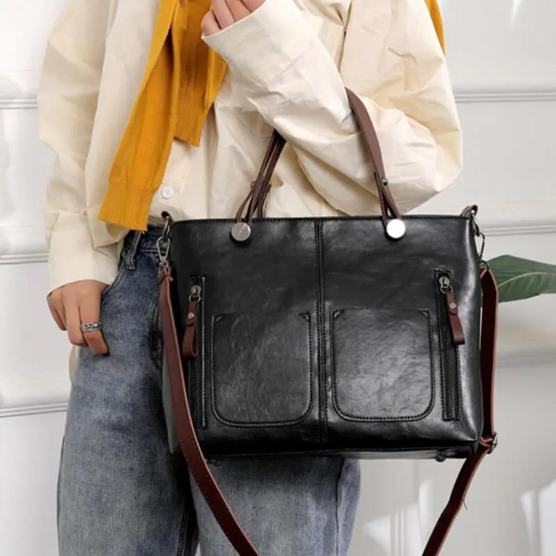 Maelis PU Leather Shoulder Bag