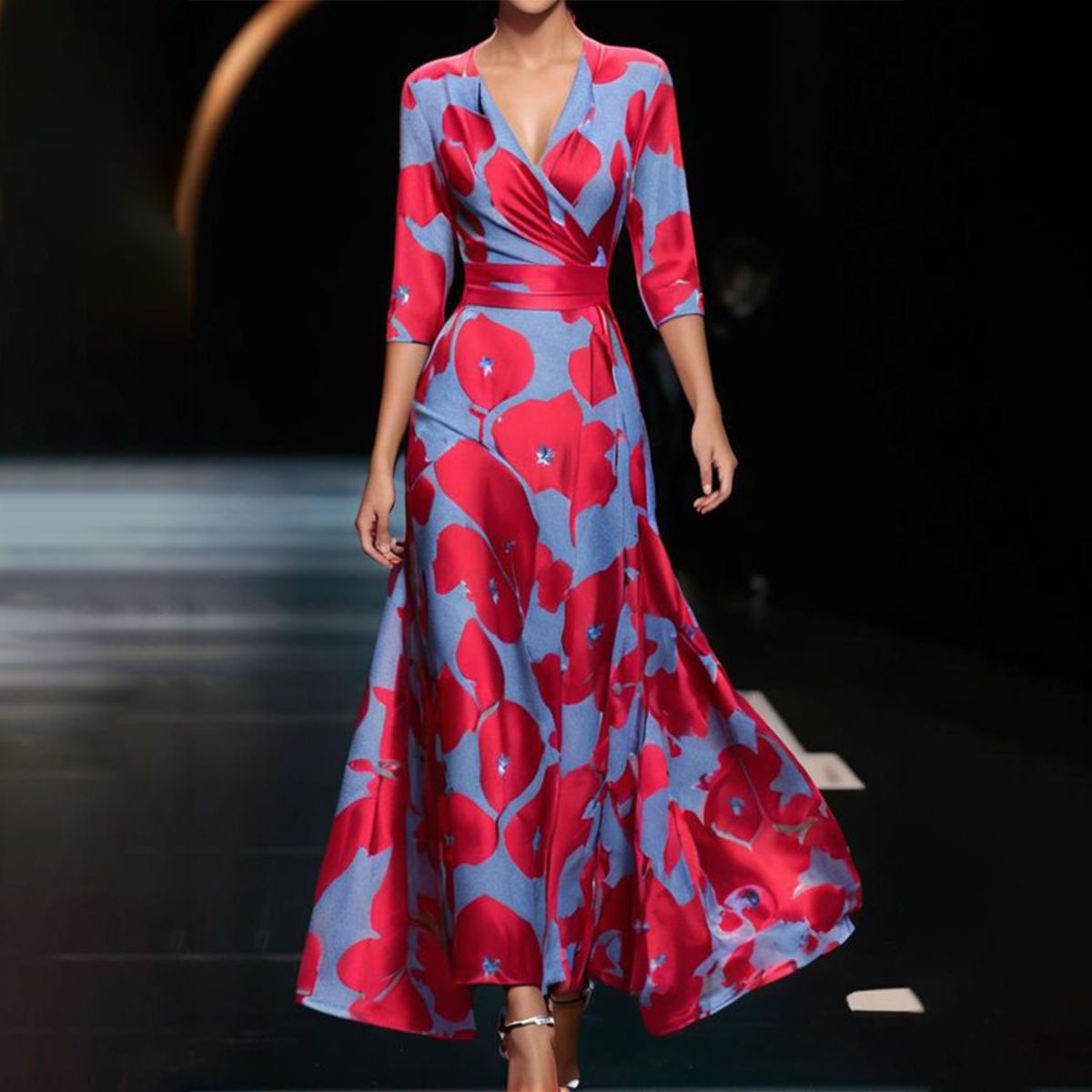 Bella™ – Maxi Jurk met V-hals