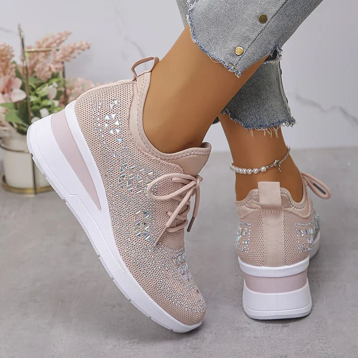 Giselle – Orthopedische sneakers met glinsterende steentjes